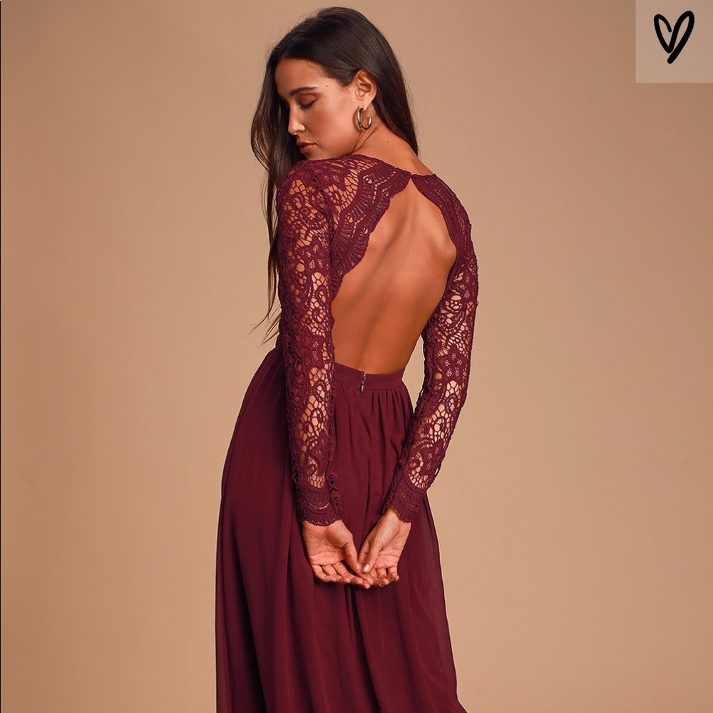 Lulu’s Burgundy Maxi Dress